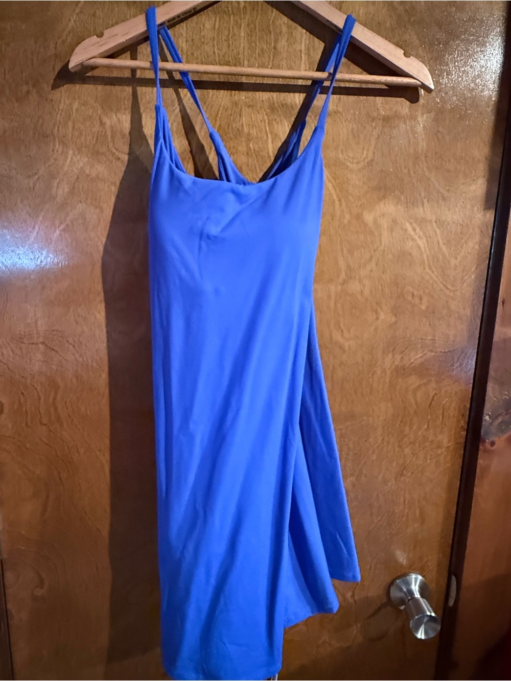 HALARA Cobalt Blue Strappy Slip Mini Dress